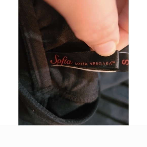 NWOT Sofia Vergara black one piece ruched sides removable straps - Picture 2 of 5